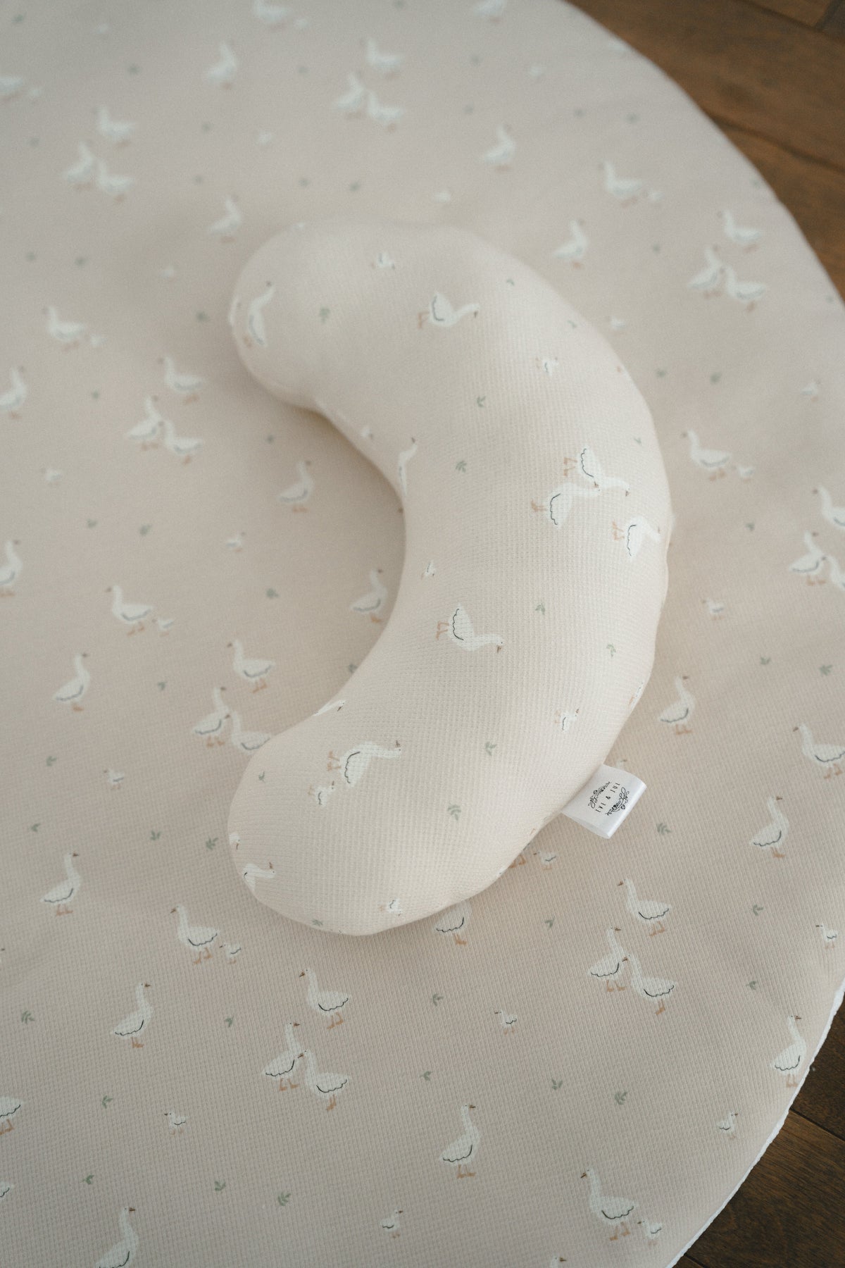Beige play mat